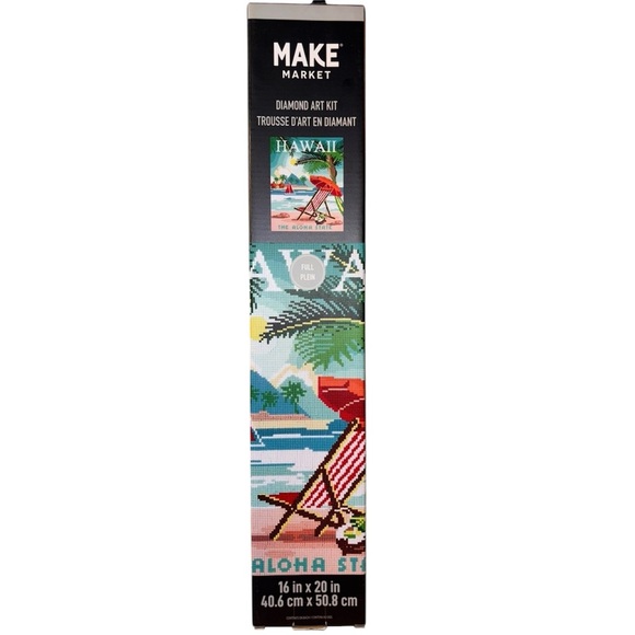 Hawaii Diamond Art Kit with Beach Scene - Picture 1 of 6